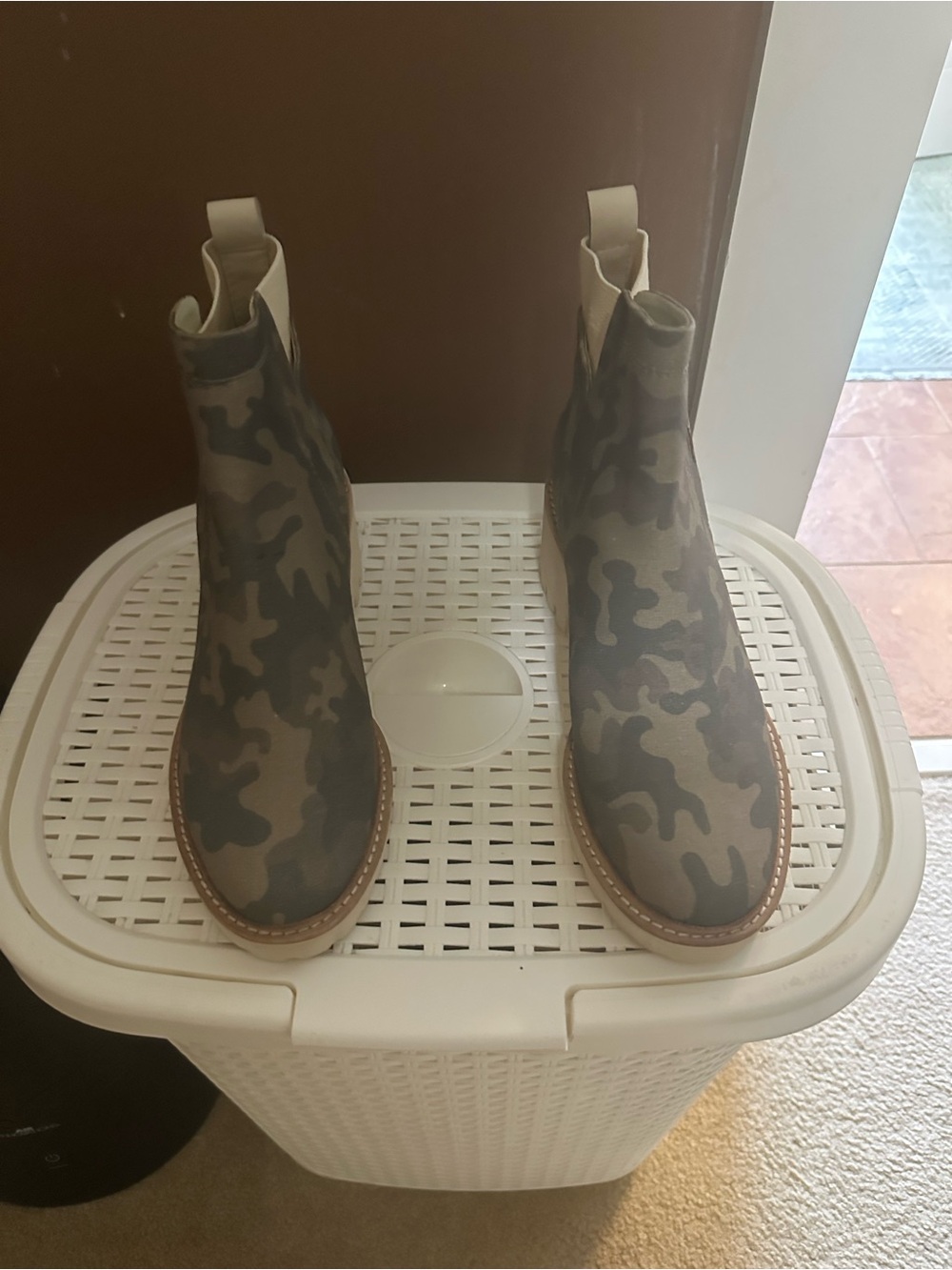 Dolce Vita Camouflage Chelsea Ankle Boots